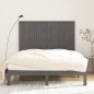 vidaXL Cabecero de cama de pared madera maciza pino gris 159,5x3x110cm vidaXL Cabecero de cama de pared madera maciza pino gris 159,5x3x110cm