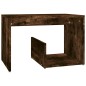 vidaXL Mesa auxiliar madera contrachapada roble ahumado 59x36x38 cm vidaXL Mesa auxiliar madera contrachapada roble ahumado 59x36x38 cm