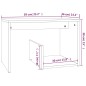 vidaXL Mesa auxiliar madera contrachapada roble ahumado 59x36x38 cm vidaXL Mesa auxiliar madera contrachapada roble ahumado 59x36x38 cm