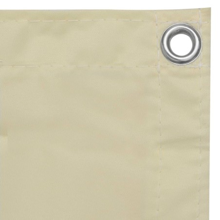 vidaXL Toldo para balcón tela oxford crema 120x400 cm