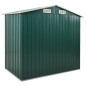 vidaXL Cobertizo de jardín con estante hierro verde 205x130x183 cm vidaXL Cobertizo de jardín con estante hierro verde 205x130x183 cm