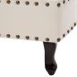 vidaXL Diván de cuero sintético blanco crema vidaXL Diván de cuero sintético blanco crema
