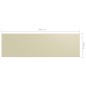 vidaXL Toldo para balcón tela oxford crema 120x400 cm vidaXL Toldo para balcón tela oxford crema 120x400 cm