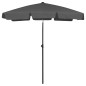 vidaXL Sombrilla de playa gris antracita 180x120 cm vidaXL Sombrilla de playa gris antracita 180x120 cm