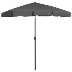 vidaXL Sombrilla de playa gris antracita 180x120 cm