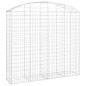 vidaXL Cesta gaviones forma arco hierro galvanizado 200x50x180/200 cm vidaXL Cesta gaviones forma arco hierro galvanizado 200x50x180/200 cm