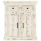 vidaXL Aparador de madera maciza de mango blanco 65x30x75 cm vidaXL Aparador de madera maciza de mango blanco 65x30x75 cm