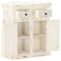 vidaXL Aparador de madera maciza de mango blanco 65x30x75 cm vidaXL Aparador de madera maciza de mango blanco 65x30x75 cm