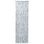 vidaXL Cortina mosquitera de chenilla blanca y gris 56x185 cm