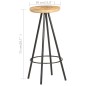 vidaXL Taburetes de cocina 2 unidades madera de mango rugosa vidaXL Taburetes de cocina 2 unidades madera de mango rugosa