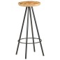 vidaXL Taburetes de cocina 2 unidades madera de mango rugosa vidaXL Taburetes de cocina 2 unidades madera de mango rugosa