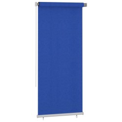 vidaXL Persiana enrollable de jardín HDPE azul 100x230 cm