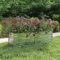 vidaXL Arriate de acero galvanizado plateado 160x40x45 cm vidaXL Arriate de acero galvanizado plateado 160x40x45 cm