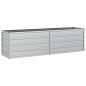 vidaXL Arriate de acero galvanizado plateado 160x40x45 cm vidaXL Arriate de acero galvanizado plateado 160x40x45 cm