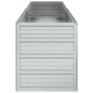 vidaXL Arriate de acero galvanizado plateado 160x40x45 cm vidaXL Arriate de acero galvanizado plateado 160x40x45 cm