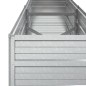 vidaXL Arriate de acero galvanizado plateado 160x40x45 cm vidaXL Arriate de acero galvanizado plateado 160x40x45 cm