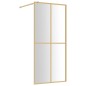 vidaXL Mampara puerta de ducha vidrio transparente ESG dorado 80x195cm vidaXL Mampara puerta de ducha vidrio transparente ESG dorado 80x195cm