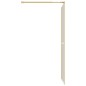 vidaXL Mampara puerta de ducha vidrio transparente ESG dorado 80x195cm vidaXL Mampara puerta de ducha vidrio transparente ESG dorado 80x195cm