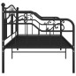 vidaXL Estructura de sofá cama de metal negro 90x200 cm vidaXL Estructura de sofá cama de metal negro 90x200 cm