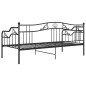 vidaXL Estructura de sofá cama de metal negro 90x200 cm vidaXL Estructura de sofá cama de metal negro 90x200 cm