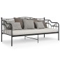 vidaXL Estructura de sofá cama de metal negro 90x200 cm vidaXL Estructura de sofá cama de metal negro 90x200 cm