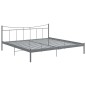 vidaXL Estructura de cama de metal gris 200x200 cm vidaXL Estructura de cama de metal gris 200x200 cm