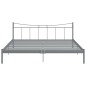 vidaXL Estructura de cama de metal gris 200x200 cm vidaXL Estructura de cama de metal gris 200x200 cm