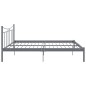 vidaXL Estructura de cama de metal gris 200x200 cm vidaXL Estructura de cama de metal gris 200x200 cm