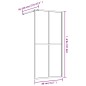 vidaXL Mampara puerta de ducha vidrio transparente ESG dorado 80x195cm vidaXL Mampara puerta de ducha vidrio transparente ESG dorado 80x195cm