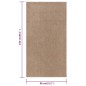 vidaXL Alfombra de pelo corto marrón 80x150 cm vidaXL Alfombra de pelo corto marrón 80x150 cm