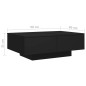 vidaXL Mesa de centro madera contrachapada negro 90x60x31 cm vidaXL Mesa de centro madera contrachapada negro 90x60x31 cm