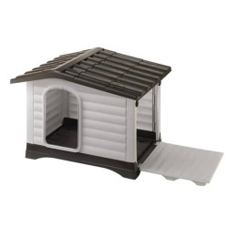 Ferplast Caseta para perros Villa 90 gris 88x72x65 cm 87255099