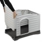 Ferplast Caseta para perros Villa 90 gris 88x72x65 cm 87255099 Ferplast Caseta para perros Villa 90 gris 88x72x65 cm 87255099