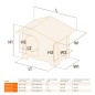 Ferplast Caseta para perros Villa 90 gris 88x72x65 cm 87255099 Ferplast Caseta para perros Villa 90 gris 88x72x65 cm 87255099