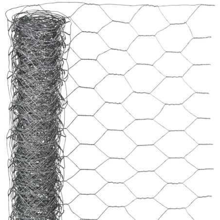 Nature Malla de alambre hexagonal acero galvanizado 1x10 m 40 mm