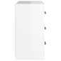vidaXL Aparador madera contrachapada blanco brillante 70x35,5x67,5 cm vidaXL Aparador madera contrachapada blanco brillante 70x35,5x67,5 cm