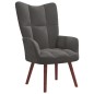 vidaXL Sillón de relax de terciopelo gris oscuro vidaXL Sillón de relax de terciopelo gris oscuro