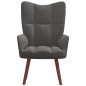 vidaXL Sillón de relax de terciopelo gris oscuro vidaXL Sillón de relax de terciopelo gris oscuro