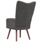 vidaXL Sillón de relax de terciopelo gris oscuro vidaXL Sillón de relax de terciopelo gris oscuro