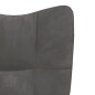 vidaXL Sillón de relax de terciopelo gris oscuro vidaXL Sillón de relax de terciopelo gris oscuro