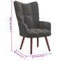 vidaXL Sillón de relax de terciopelo gris oscuro vidaXL Sillón de relax de terciopelo gris oscuro