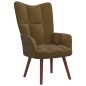 vidaXL Sillón de relax de terciopelo marrón