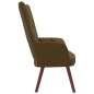 vidaXL Sillón de relax de terciopelo marrón