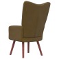 vidaXL Sillón de relax de terciopelo marrón