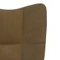 vidaXL Sillón de relax de terciopelo marrón