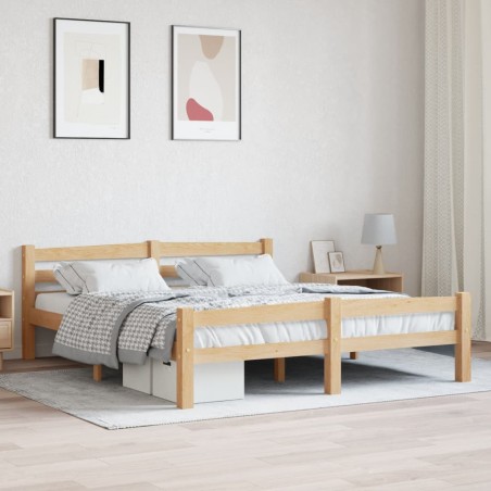 vidaXL Estructura de cama de madera de pino maciza 160x200 cm 