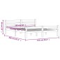 vidaXL Estructura de cama de madera de pino maciza 160x200 cm 