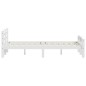 vidaXL Estructura de cama de madera maciza de pino blanca 140x200 cm