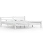 vidaXL Estructura de cama de madera maciza de pino blanca 180x200 cm vidaXL Estructura de cama de madera maciza de pino blanca 180x200 cm