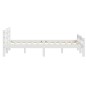 vidaXL Estructura de cama de madera maciza de pino blanca 180x200 cm vidaXL Estructura de cama de madera maciza de pino blanca 180x200 cm